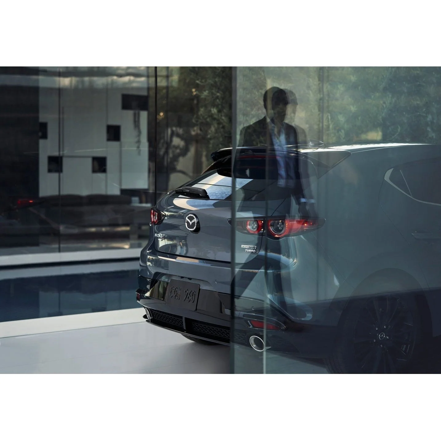 Aero Kit [SIGNATURE STYLE]: Rear Under Spoiler (Brilliant Black) | Mazda3 Hatchback (2019-2026) - Image 5