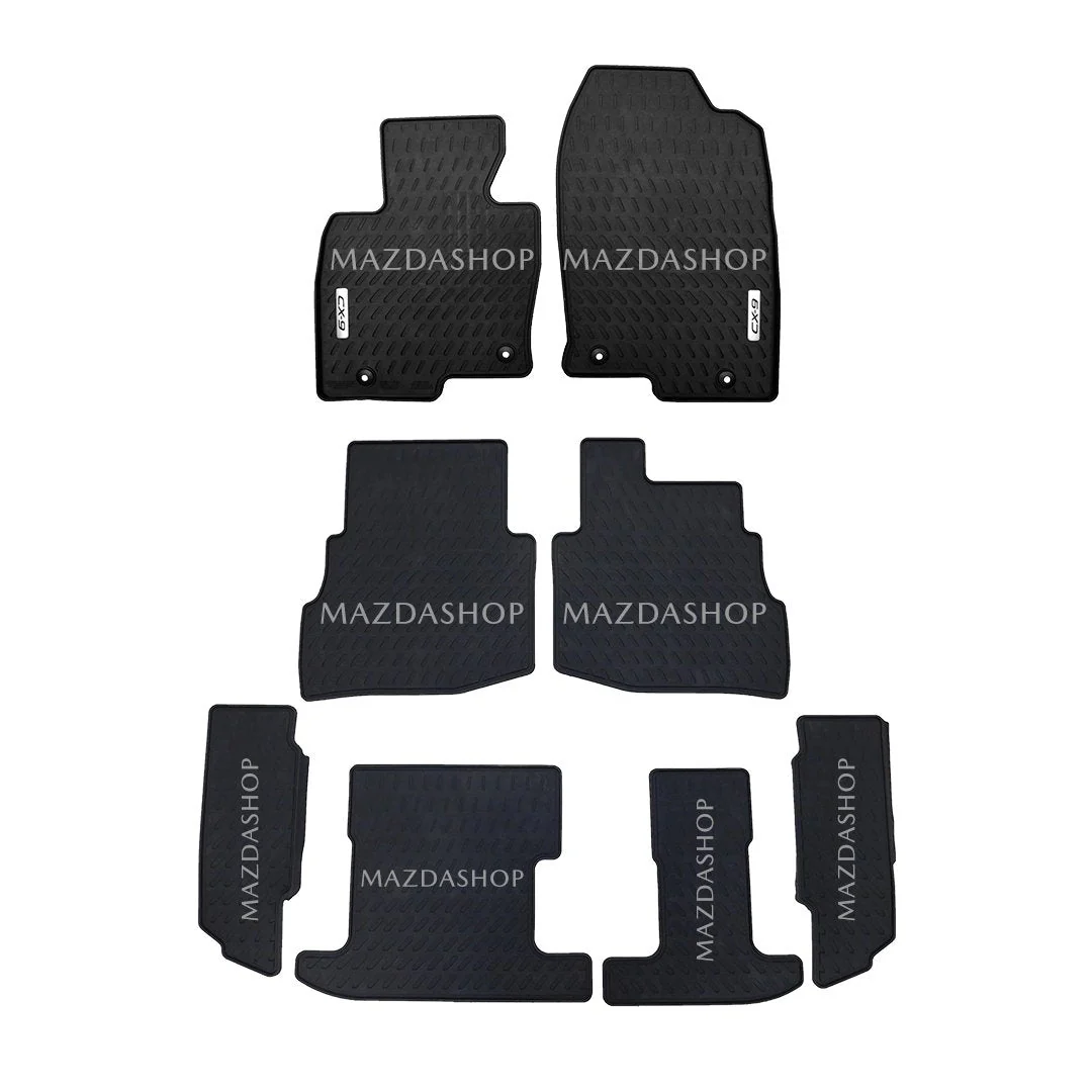 All-Weather Floor Mats (1st, 2nd & 3rd Rows) | Mazda CX-9 (2016-2018)