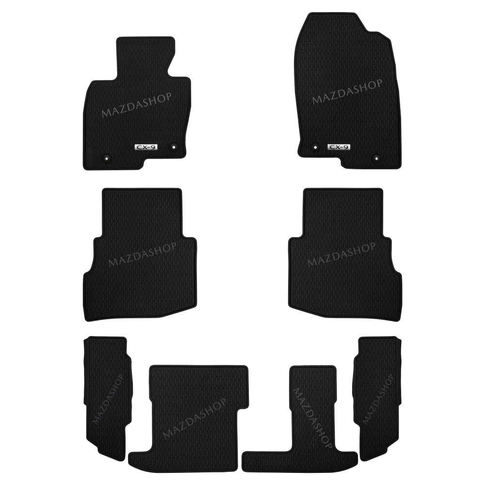 All-Weather Floor Mats (1st, 2nd & 3rd Rows) | Mazda CX-9 (2019-2023)