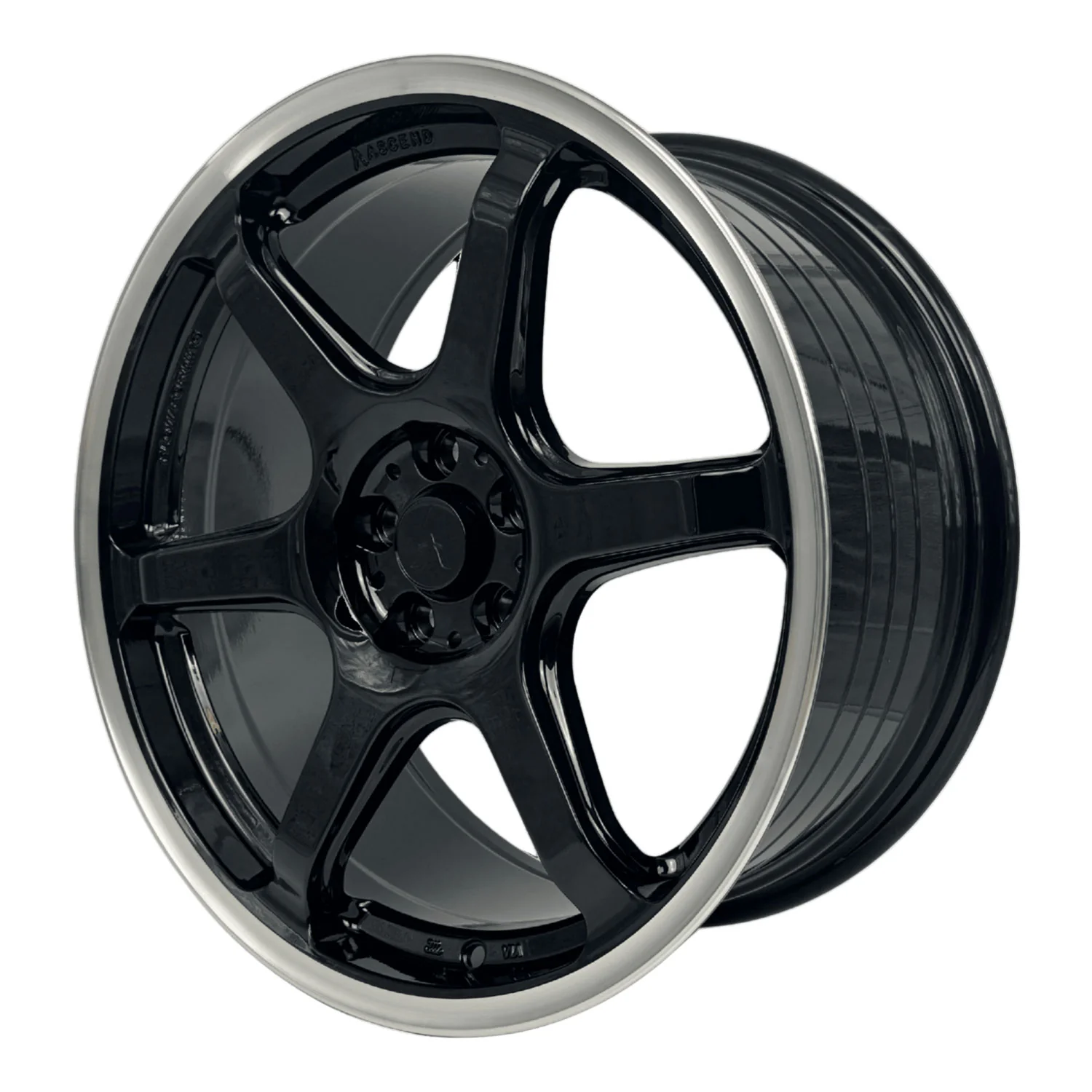 ASCEND Wheels FR04 - AKINA Alloy Wheel (Gloss Black w/ Machined Edge) — 18" - Image 3