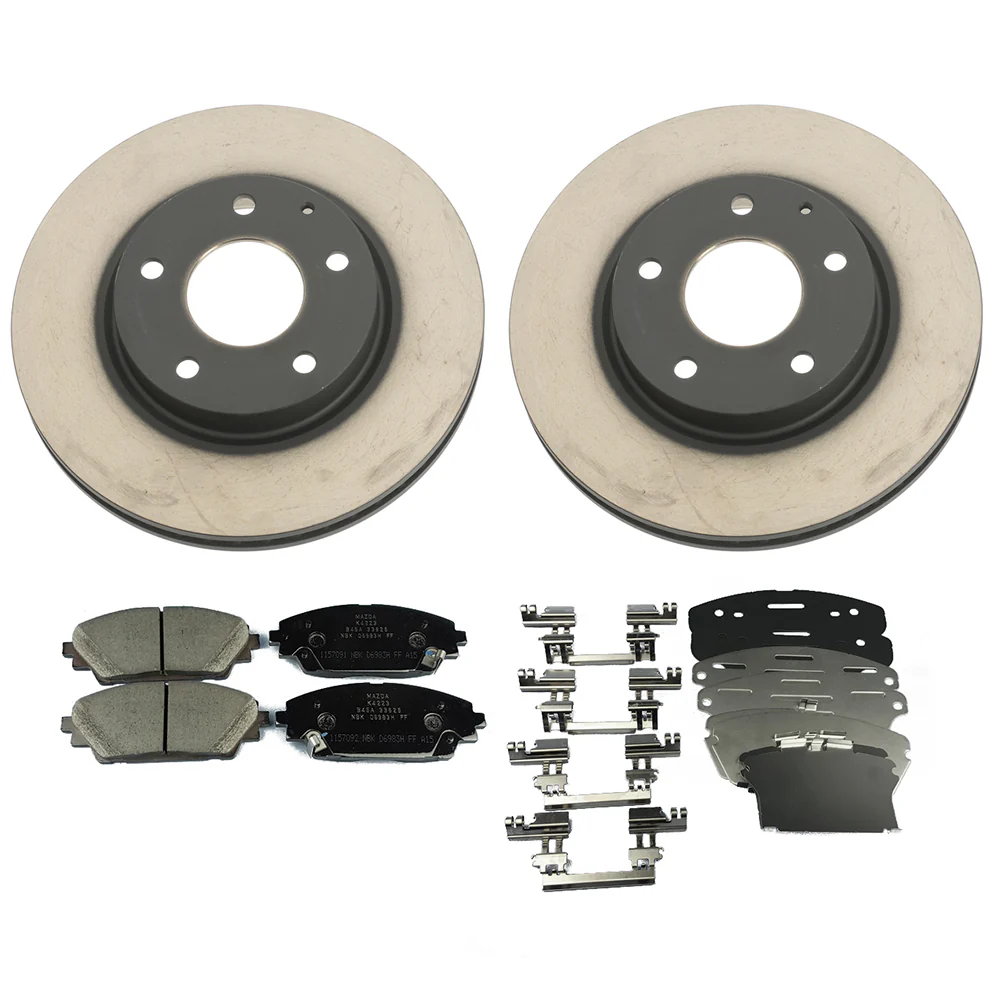 Brake Package, Front: Pads, Rotors & Attachment Kit | Mazda3 Sedan & Hatchback, Japan-Built (2019-2026)