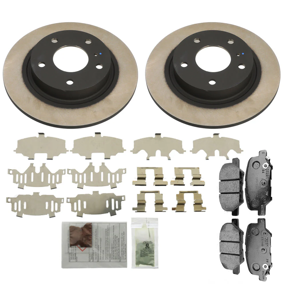 Brake Package, Rear: Pads, Rotors & Attachment Kit | Mazda3 Sedan & Hatchback (2017-2018) - Image 7