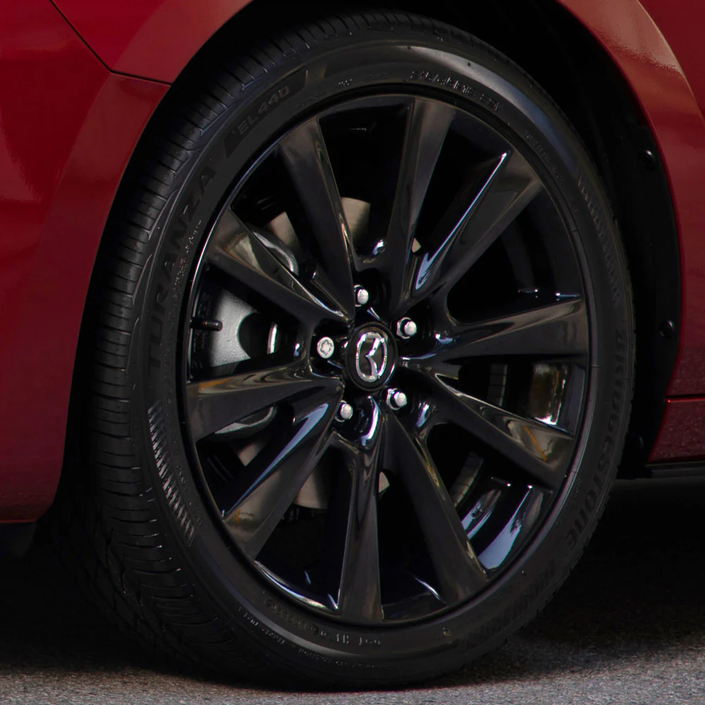 Center Cap — Gloss Black, Chrome Emblem | Mazda (KD51-37-190 / BJS7-37-190) - Image 4