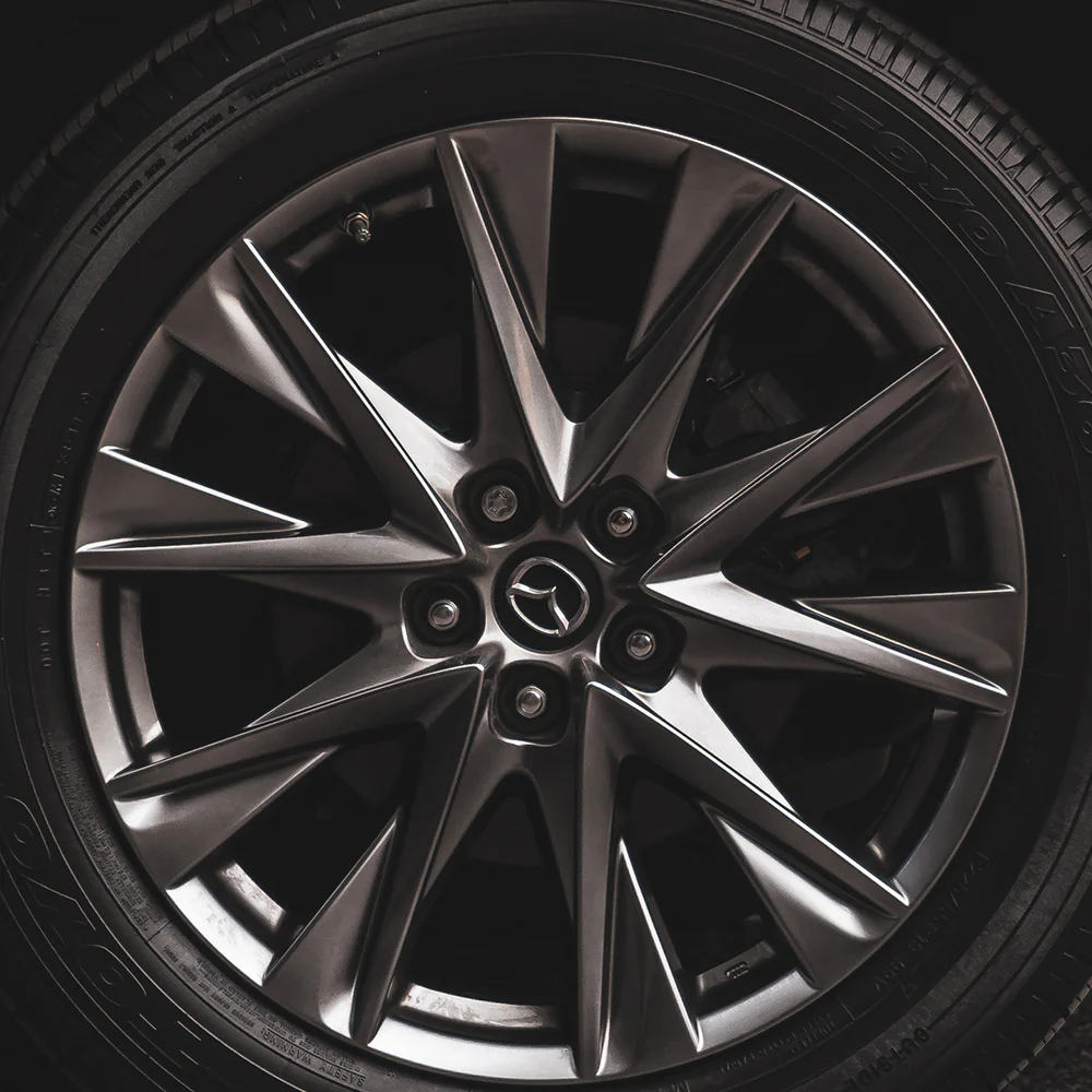 Center Cap — Gloss Black, Chrome Emblem | Mazda (KD51-37-190 / BJS7-37-190) - Image 9