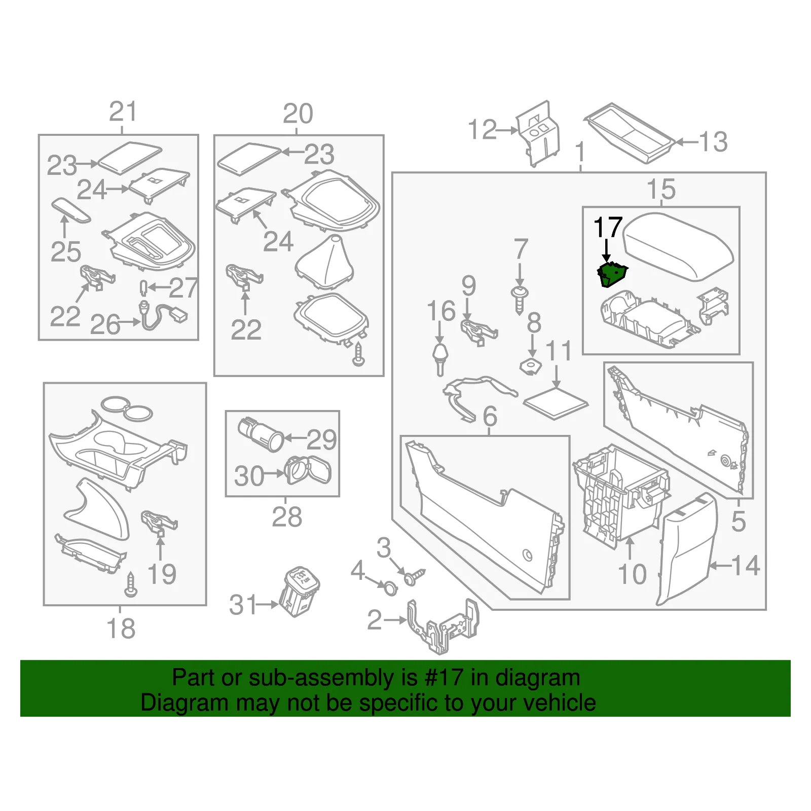 Center Console Latch | Mazda CX-5 (2013-2017) - Image 6
