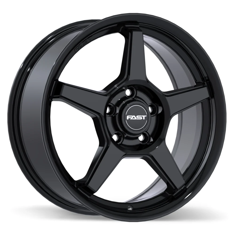 Fast Wheels FLAIR Alloy Wheel (Gloss Black) — 15", 16", 17" - Image 4