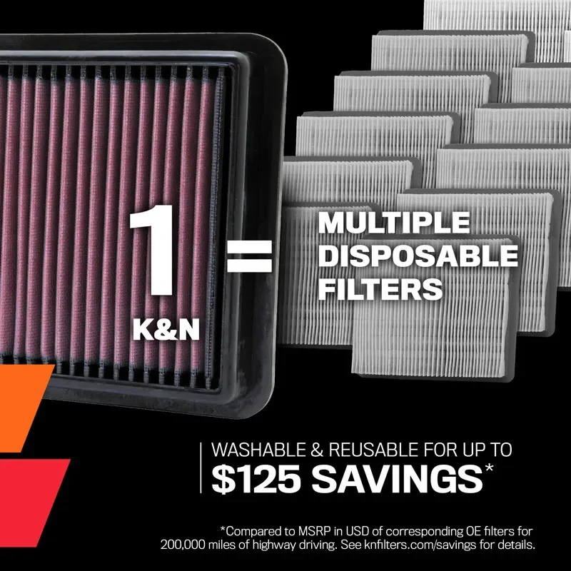 K&N Engine Air Filter Replacement | Mazda2 (2011-2014) - Image 2