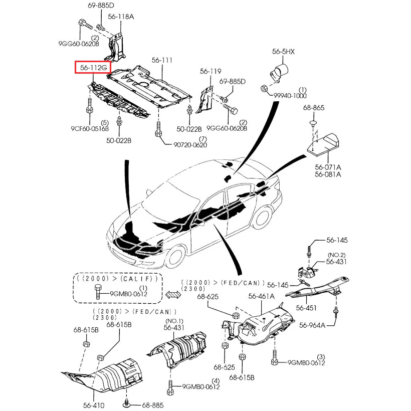 Lower Engine Cover | Mazda3 Sedan, Hatchback & Mazdaspeed3 (2004-2009) - Image 2
