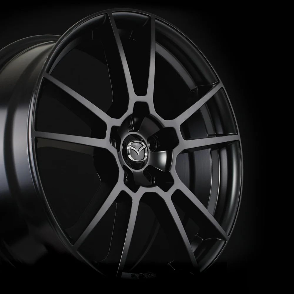 Mazda M006 Alloy Wheel (Satin Black) — 16", 17", 18" | Full Set of Four [BLEMISHED] - Image 3