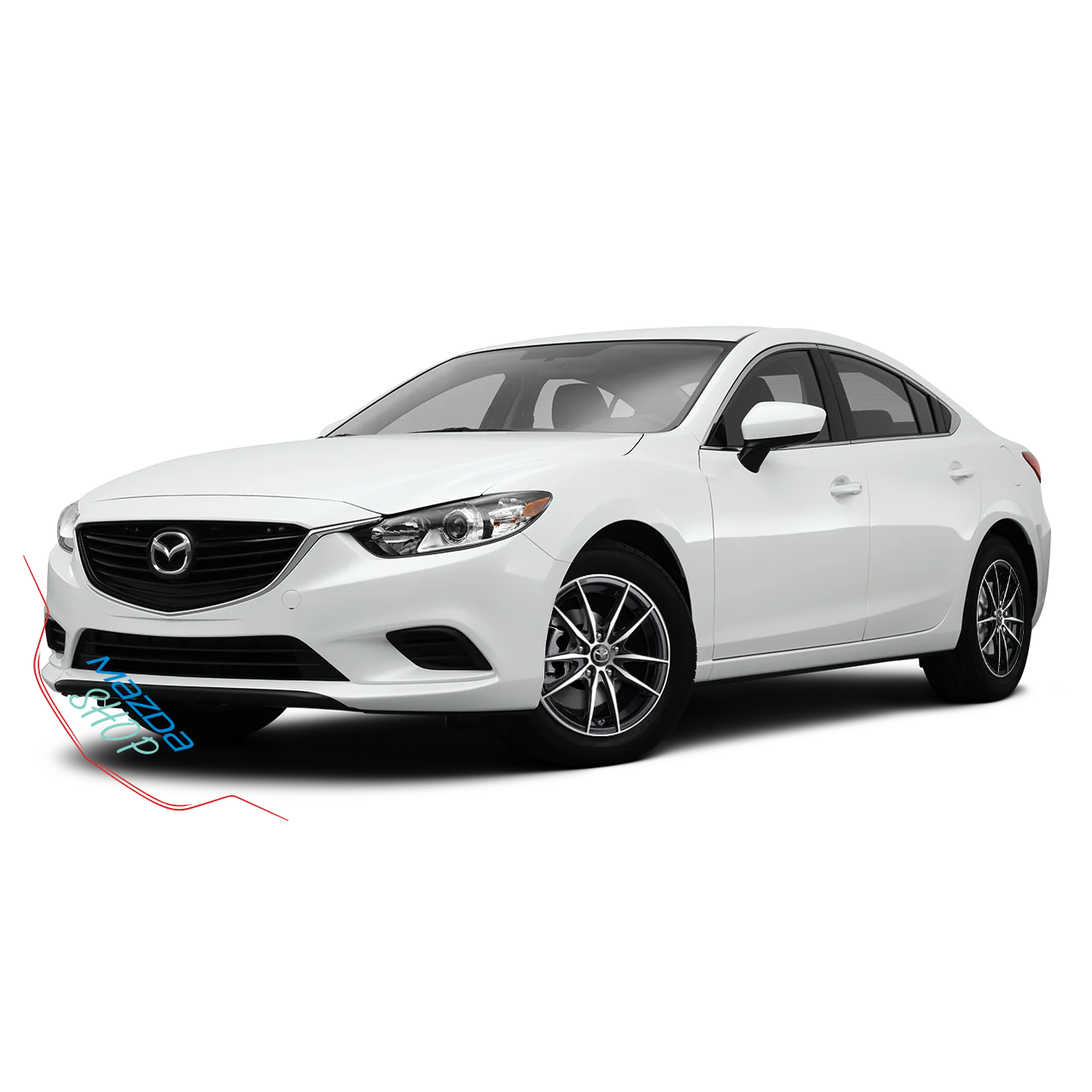 Mazda M010 Alloy Rims (Gloss Black with Machined Face) — 17" | Full Set of Four [BLEMISHED] - Image 9