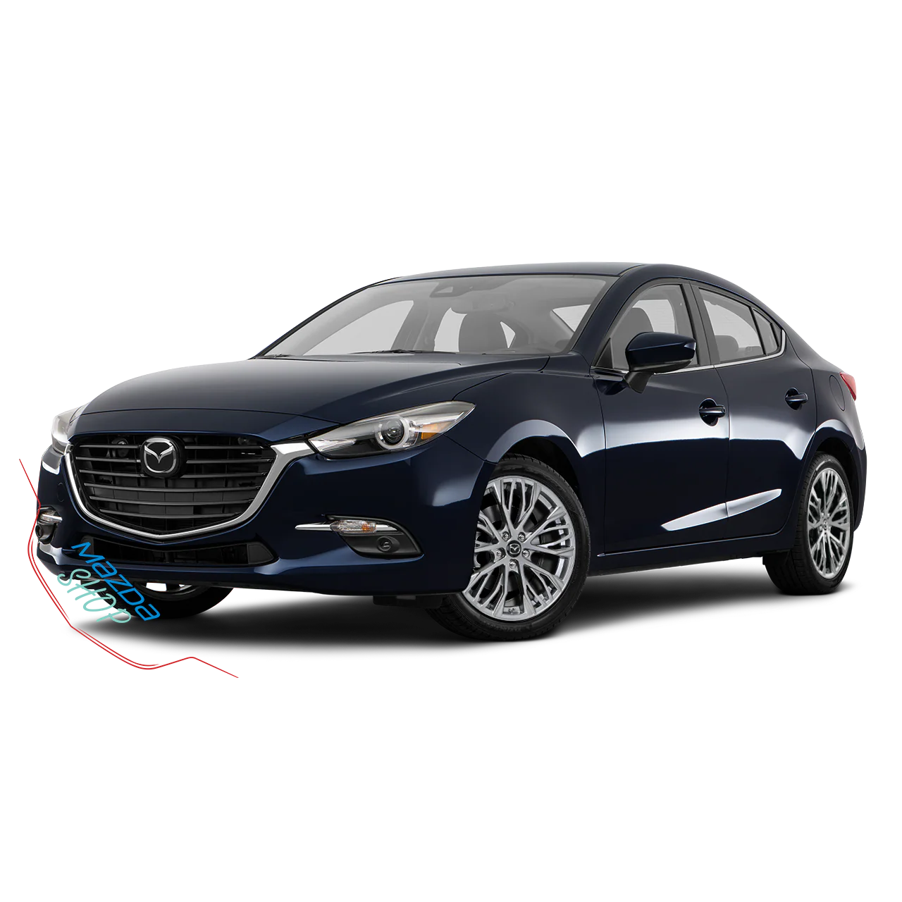 Mazda M014 Alloy Wheel (Dark Hyper Silver) — 18", 19" | Full Set of Four [BLEMISHED] - Image 7