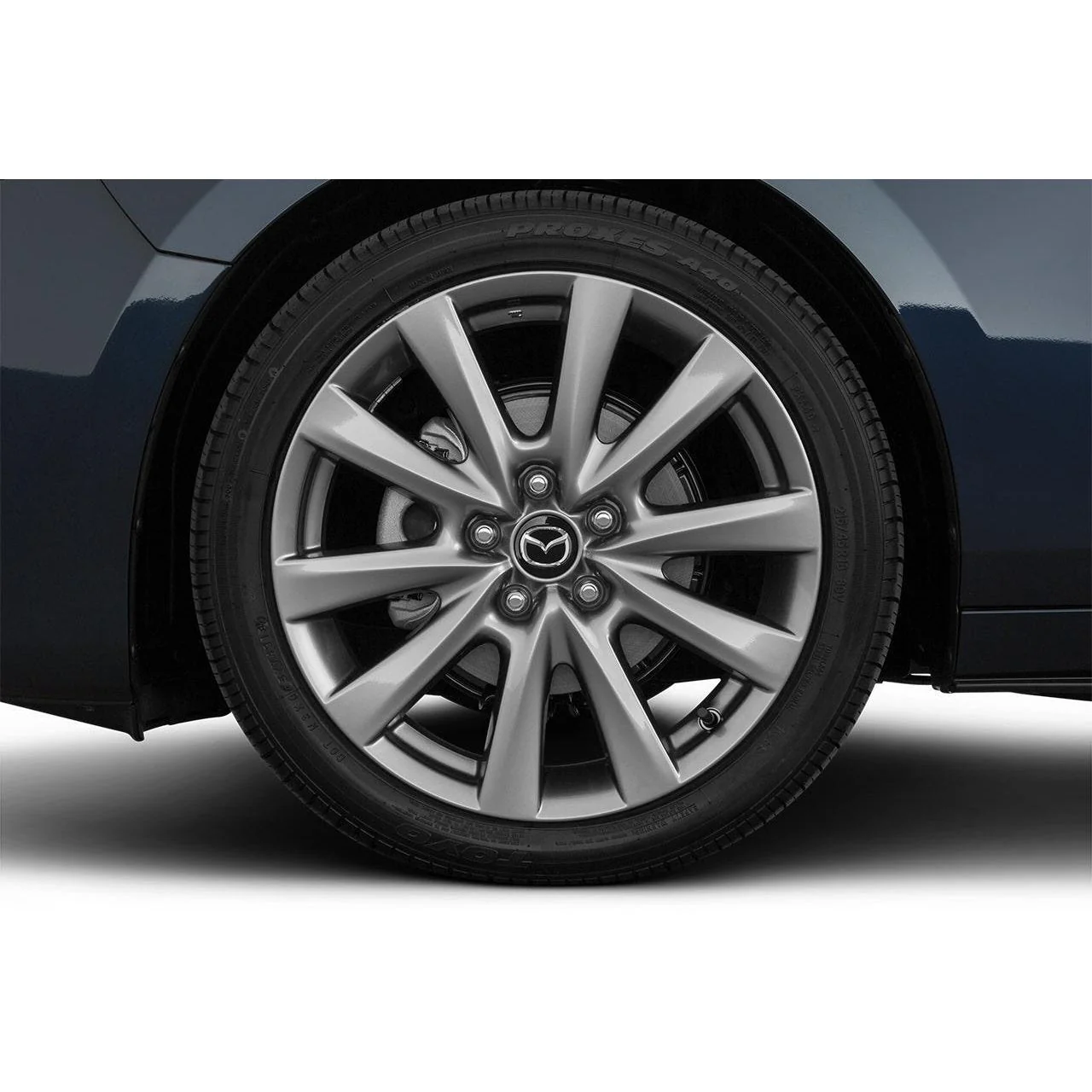 Mazda3 OEM Alloy Wheel, Design 169A [Light Grey, High-Lustre (Bright/Brilliant Silver Finish)] — 18" | Mazda3 Sedan (2020-2025) - Image 2