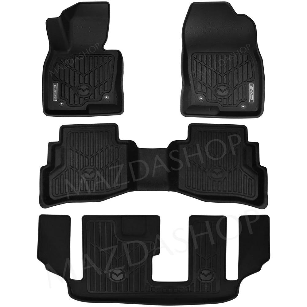 Premium Floor Liners (1st, 2nd & 3rd Rows) | Mazda CX-9 (2016-2023)
