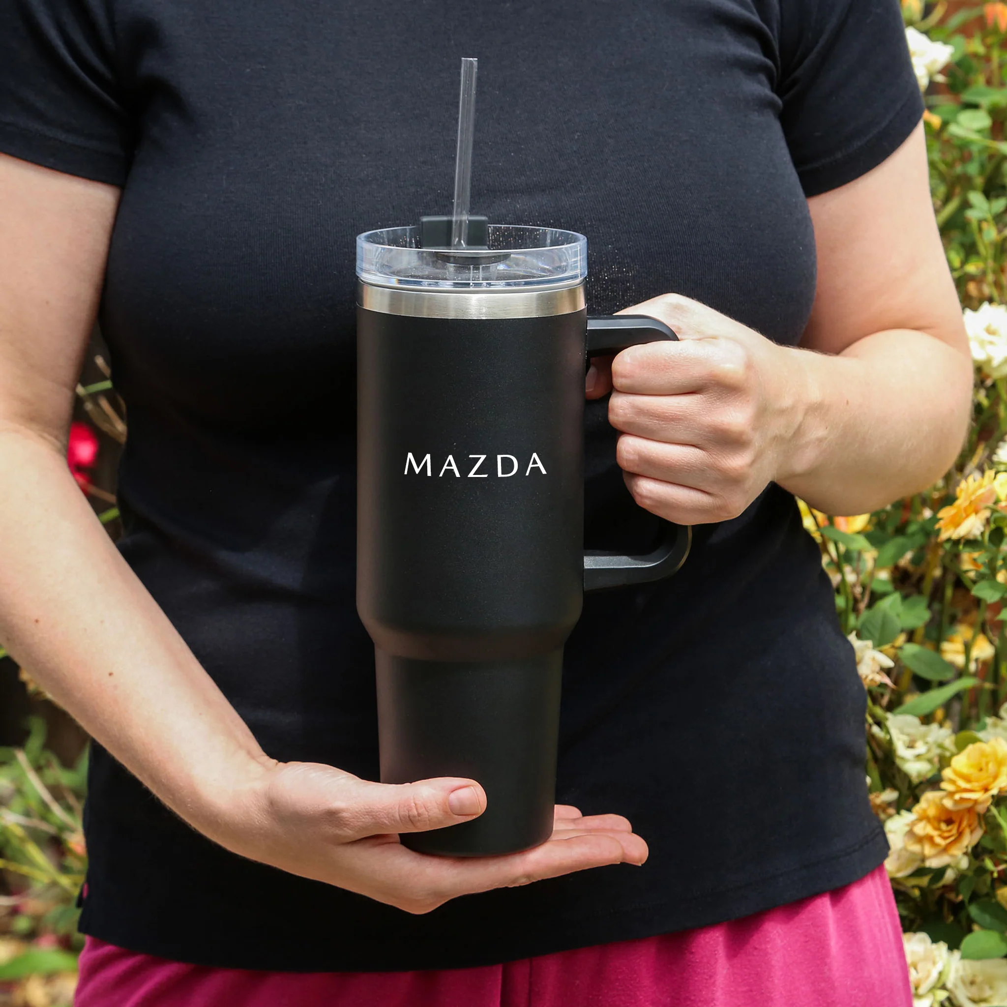 Tumbler — 40 oz. Peak Biggie (Black) | Mazda × Glacier - Image 7