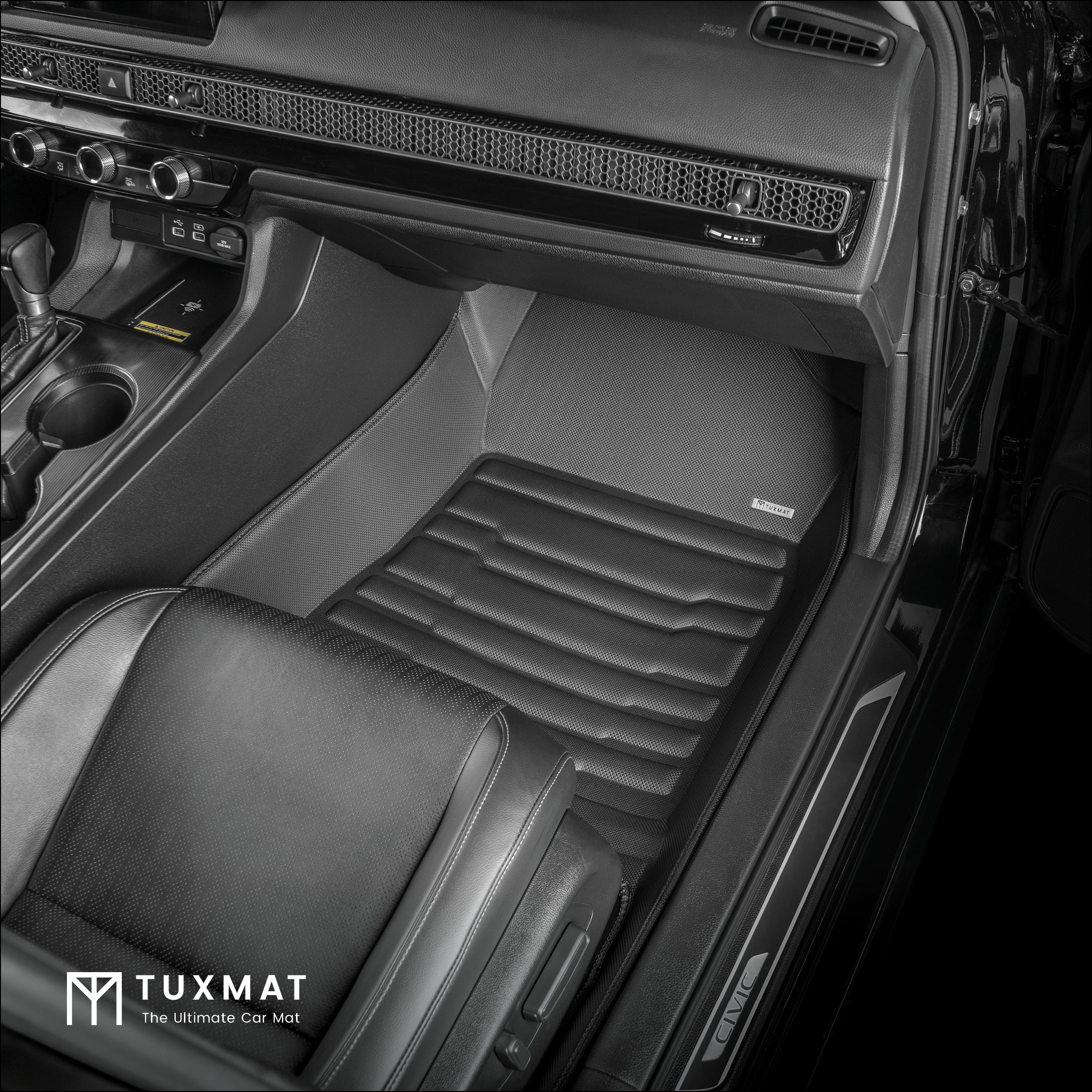TuxMat Floor Mats (Front & Rear) | Honda Civic Sedan & Hatchback (2022-2026) - Image 3
