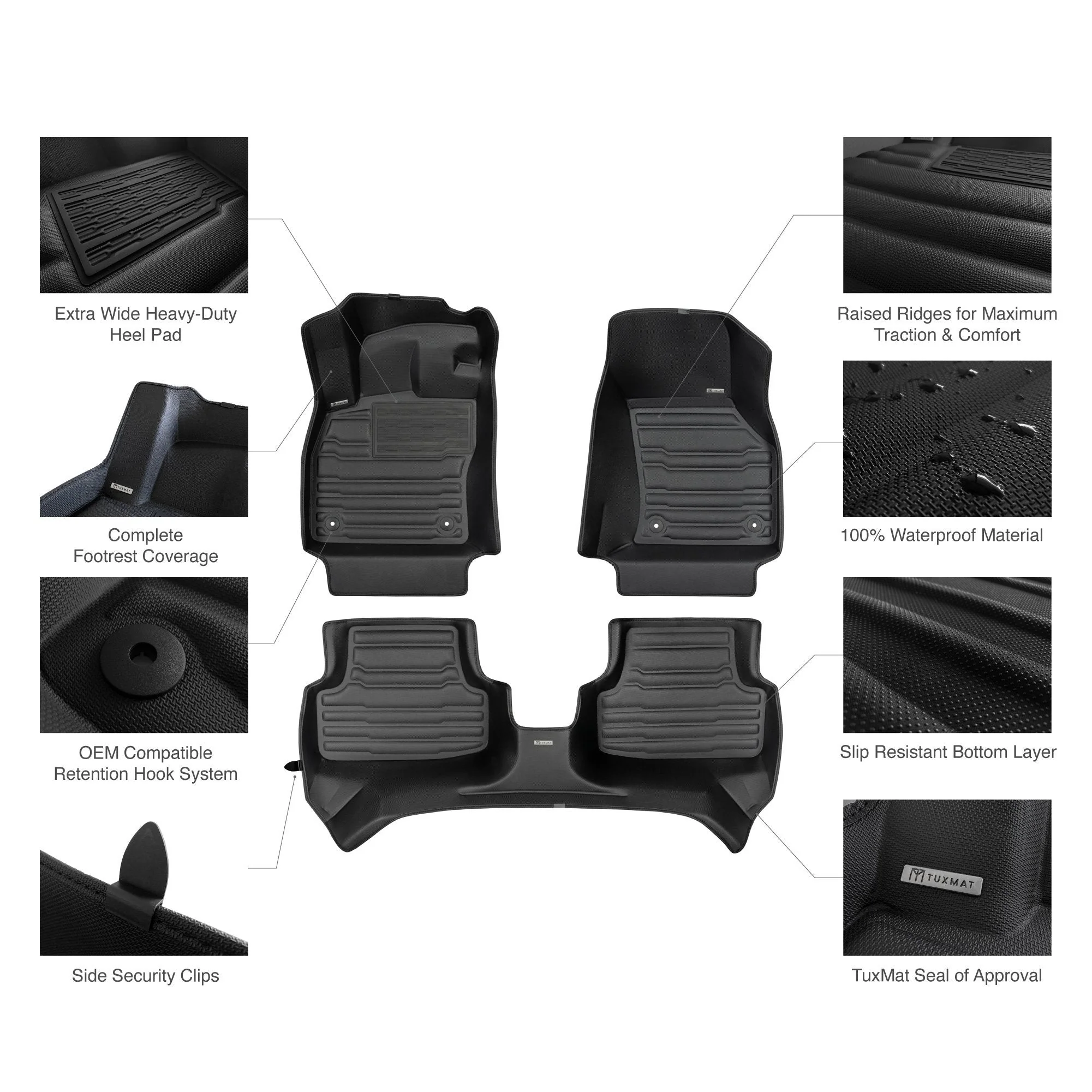 TuxMat Floor Mats (Front & Rear) | Honda CR-V (2023-2024) - Image 5