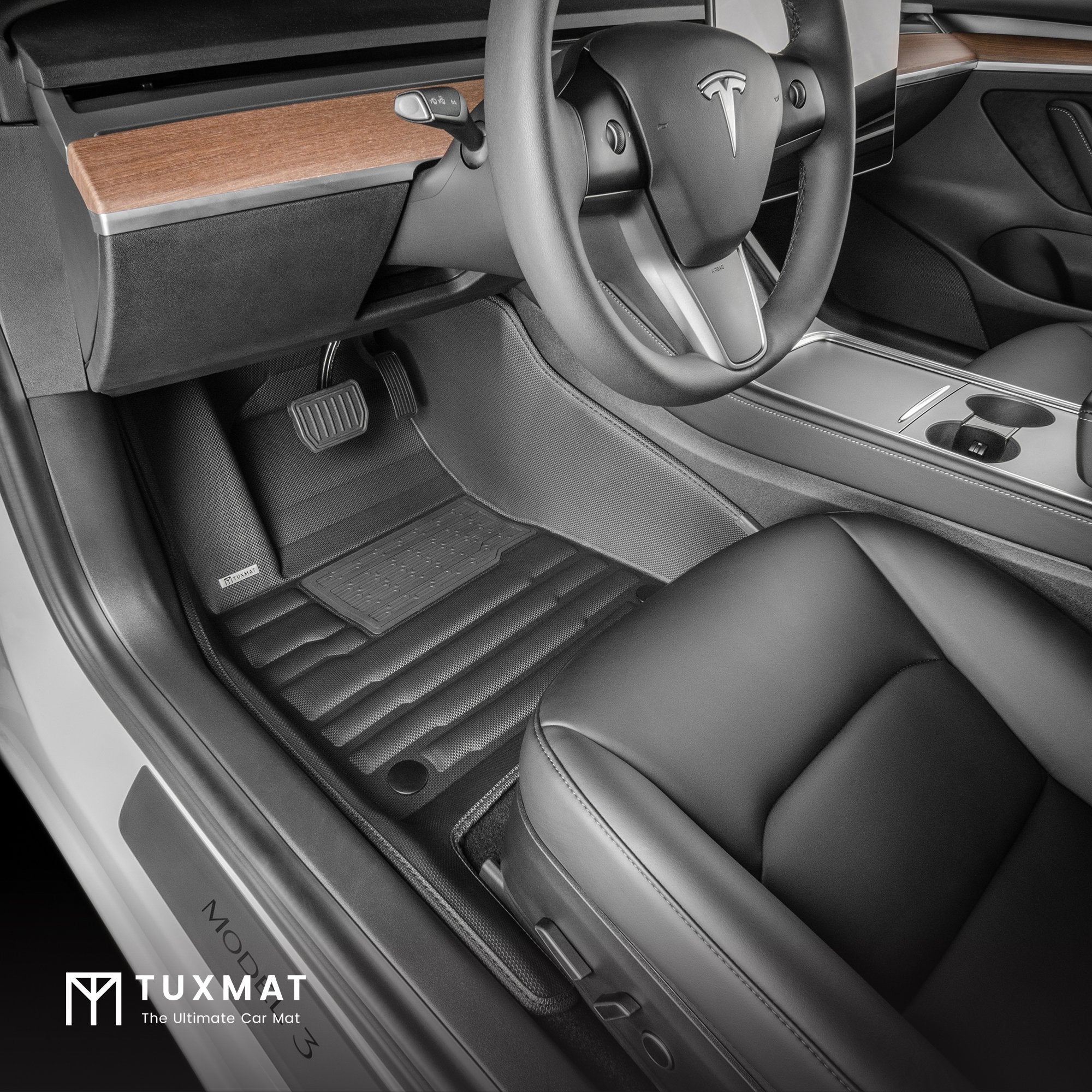 TuxMat Floor Mats (Front & Rear) | Tesla Model Y [5-Seater] (2020-2024) - Image 2