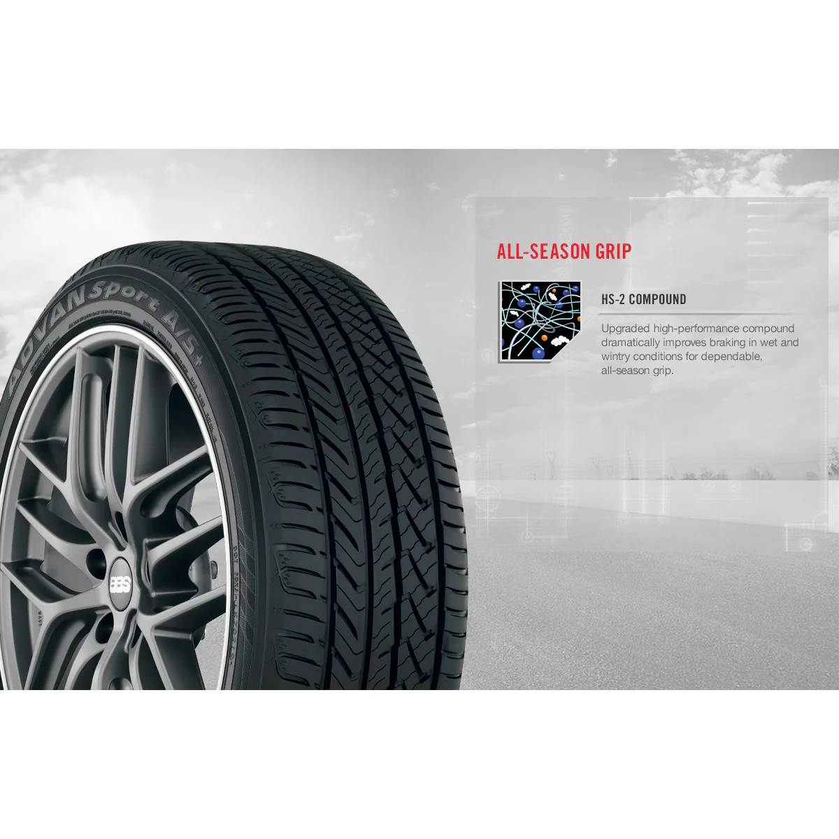Yokohama ADVAN Sport A/S+ | All-Season Tire - Image 4